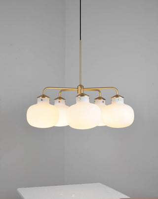 Raito Glass Globe Pendant Chandelier