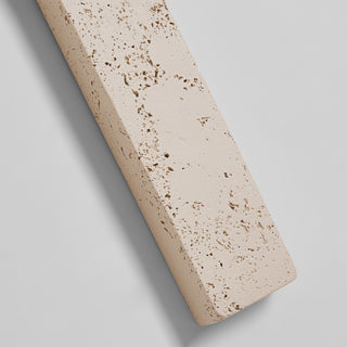 Rectangle Asymmetrical Travertine Wall Sconce