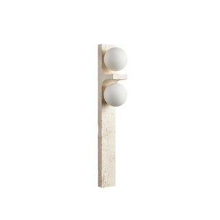 Rectangle Asymmetrical Travertine Wall Sconce