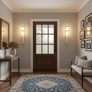 Rectangle Asymmetrical Travertine Wall Sconce