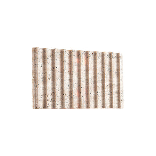 Rectangle Grille Travertine Wall Lamp