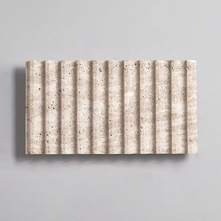 Rectangle Grille Travertine Wall Lamp
