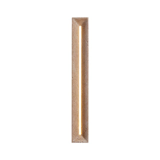 Rectangle Solace Travertine Beam Wall Light