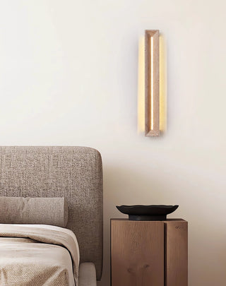 Rectangle Solace Travertine Beam Wall Light