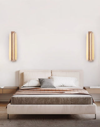 Rectangle Solace Travertine Beam Wall Light