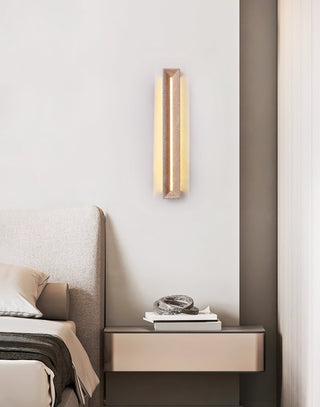 Rectangle Solace Travertine Beam Wall Light