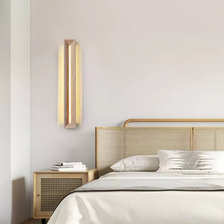 Rectangle Solace Travertine Beam Wall Light