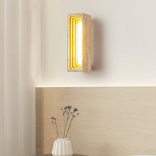 Rectangle Travertine Bricks Wall Lamp