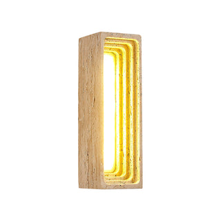 Rectangle Travertine Bricks Wall Lamp