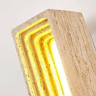 Rectangle Travertine Bricks Wall Lamp