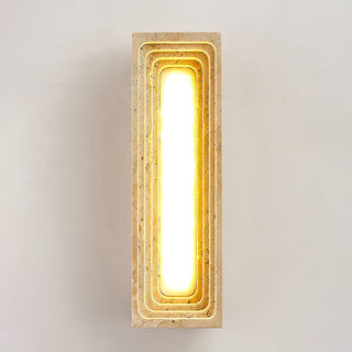 Rectangle Travertine Bricks Wall Lamp