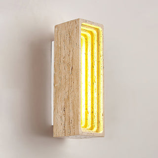 Rectangle Travertine Bricks Wall Lamp
