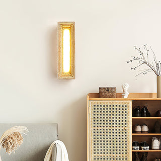 Rectangle Travertine Bricks Wall Lamp