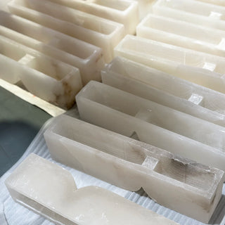 Rectangular Alabaster Essence Wall Sconce