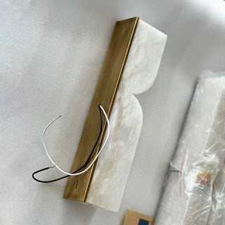 Rectangular Alabaster Essence Wall Sconce