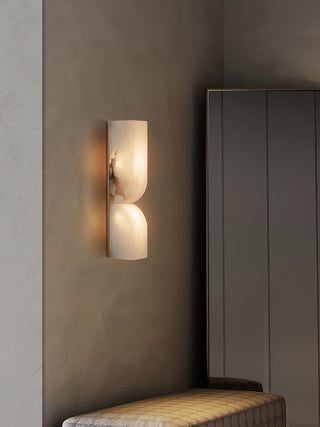 Rectangular Alabaster Essence Wall Sconce