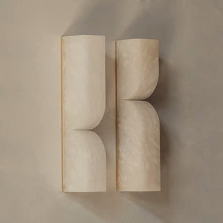 Rectangular Alabaster Essence Wall Sconce