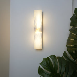 Rectangular Alabaster Essence Wall Sconce