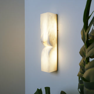 Rectangular Alabaster Essence Wall Sconce