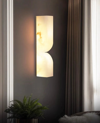 Rectangular Alabaster Essence Wall Sconce