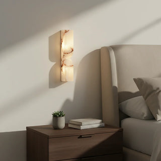 Rectangular Alabaster Essence Wall Sconce