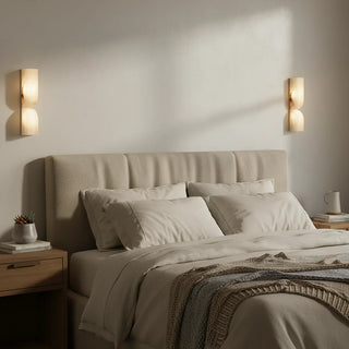 Rectangular Alabaster Essence Wall Sconce