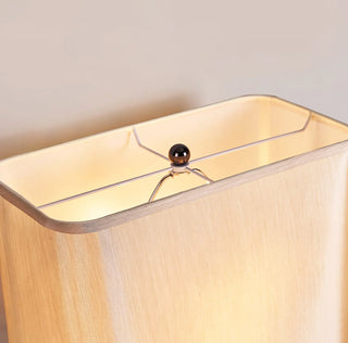 Rectangular Arco Travertine Table Lamp