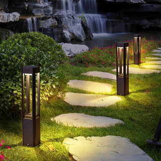 Rectangular Column Strip Shape Outdoor Light