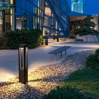 Rectangular Column Strip Shape Outdoor Light