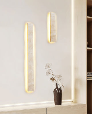 Rectangular Solis Stone Travertine Wall Light