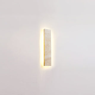 Rectangular Solis Stone Travertine Wall Light