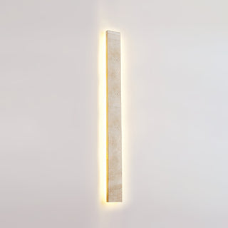 Rectangular Solis Stone Travertine Wall Light
