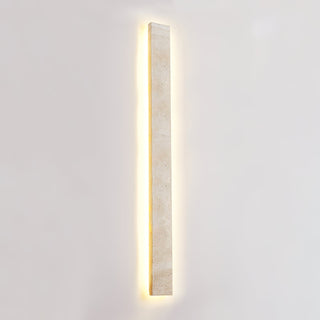 Rectangular Solis Stone Travertine Wall Light