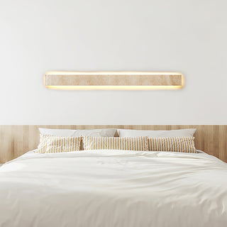 Rectangular Solis Stone Travertine Wall Light