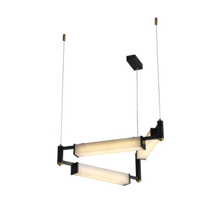 Resident Alabaster Modern Black Chandelier