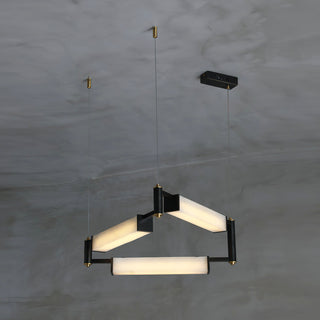 Resident Alabaster Modern Black Chandelier