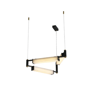 Resident Alabaster Modern Black Chandelier