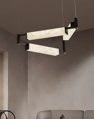 Resident Alabaster Modern Black Chandelier