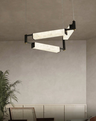 Resident Alabaster Modern Black Chandelier