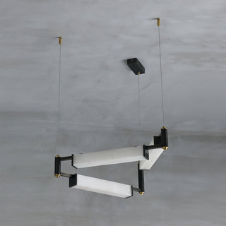 Resident Alabaster Modern Black Chandelier