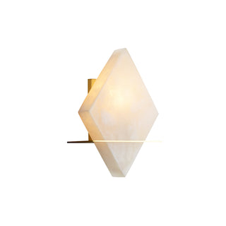 Rhombus Real Alabaster Wall Sconce