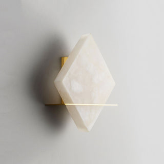 Rhombus Real Alabaster Wall Sconce