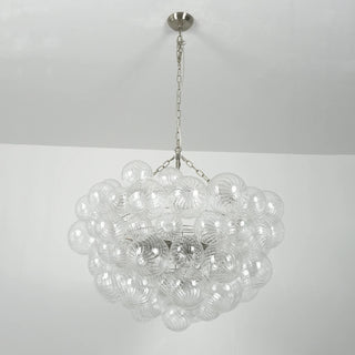 Ribbed Glass Ball Bubbles Chandelier