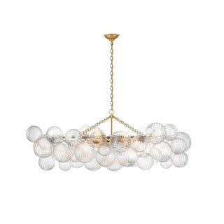 Ribbed Glass Ball Bubbles Chandelier