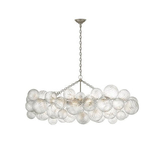 Ribbed Glass Ball Bubbles Chandelier