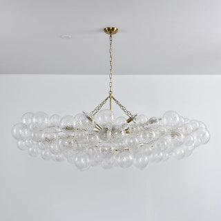 Ribbed Glass Ball Bubbles Chandelier