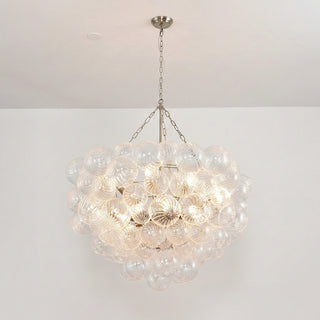 Ribbed Glass Ball Bubbles Chandelier
