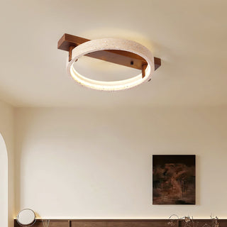 Travertine Ring Horizon Circular Ceiling Lamp