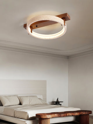 Travertine Ring Horizon Circular Ceiling Lamp