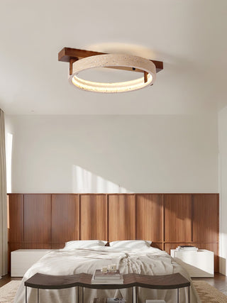 Travertine Ring Horizon Circular Ceiling Lamp
